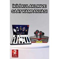 Seti Bluetooth Kulaklık Ucuz Kaliteli Yeni Nesil Akıllı Saat