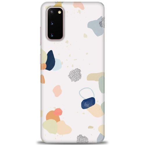 Samsung Galaxy S20 Kılıf HD Baskılı Kılıf - Benekler ve Renkler + Tam Ekran Koruyucu