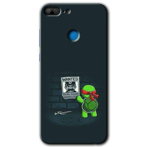 Potkal Hediye Fabrikası Honor 9 Lite HD Baskılı Kılıf + 9D Tam Ekran Koruyucu - Kaplumbağa Avcısı