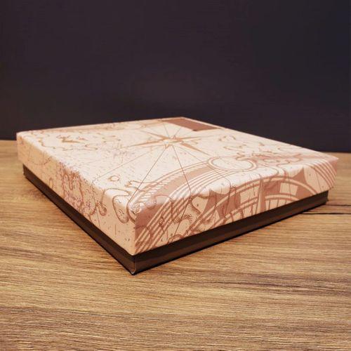 Lacivert Pusula Tasarım Deri Defter Ve Tükenmez Kalem Seti