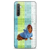 Oppo Realme XT Kılıf Köpek Kıyafetleri (43) Thin Fit Kılıf Cocker Kapişonlu Eşofman
