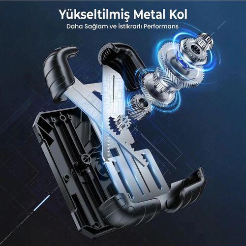 360° Derece Ayarlanabilen Gidon Bağlantılı Bisiklet Motosiklet İçin Abs 4-7.8″ İnç Telefon Tutucu