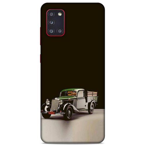 Lopard Samsung Galaxy A31 Uyumlu Kılıf PickUpX (48) Bumper Kılıf Yeşil Siyah