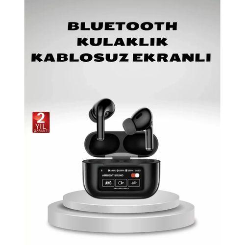 Aktif Gürültü Engelleme (anc) Kablosuz Bluetooth Kulaklık – Dijital Ekranlı, Dokunmatik Ve Uzun Pil Ömürlü