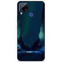 Lopard Oppo Realme C15 Uyumlu Kılıf Gece'S (13) Silikon Kap Yeşil