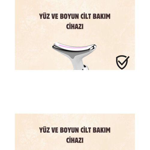 Cilt Yenileyici Şarjlı Güzellik Aleti – Pozitif/negatif İyon, Titreşimli Masaj Ve Kırmızı-mavi-yeşil Işıkla
