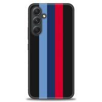 Samsung Galaxy A54 Kılıf HD Baskılı Kılıf - Bordo Çubuk + Tam Ekran Koruyucu