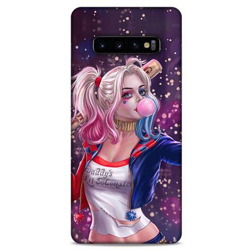 Samsung Galaxy S10 Plus Uyumlu Kılıf Harley Quinn (3) Kapak Mor