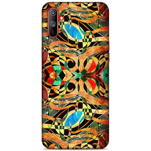 Lopard Oppo Realme C3 Uyumlu Kılıf Manipülasyon ☻ (8) Baskılı Kılıf Desenli