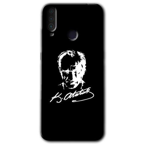 GM 10 Kılıf HD Desen Baskılı Arka Kapak - Atatürk Silüet İmza + Kırılmaz Cam