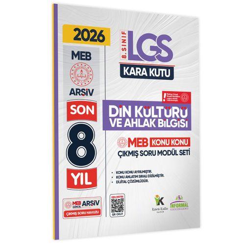 2026 LGS 8 Sınıf DİN KÜLTÜRÜ Karakutu MEB Çıkmış Soru Modülü Video/PDF Çözümlü Konu Konu Son 8 Yıl