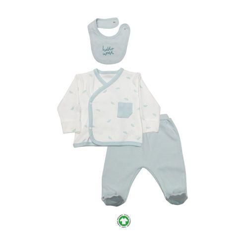 Bistyle 3Lü Zıbın Takım Hello World 13105 Mint