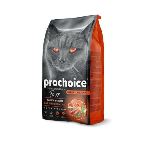 Prochoice Kısırlaştırılmış Kediler İçin, Hipoalerjenik, Somon Balıklı Ve Karidesli Kuru Mama 2 kg