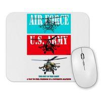Flying Military Helicopter Army Mouse Pad
