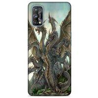Oppo Realme 7 Pro Kılıf Dragons (35) Fit Design Kılıf 9 Başlı Ejderha