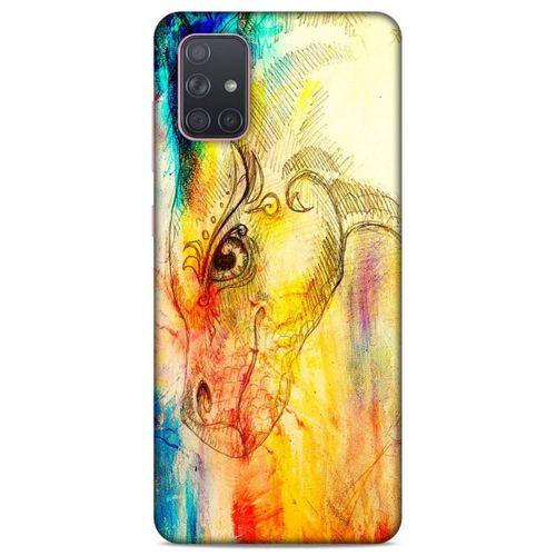 Lopard Samsung Galaxy A71 Uyumlu Kılıf Manipülasyon ☻ (35) Fit Design Kılıf Baskılı
