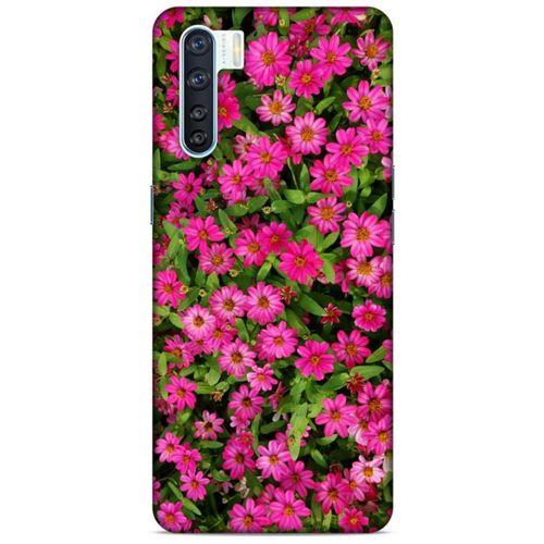 Lopard Oppo A91 Uyumlu Kılıf Bahar (40) Fit Silikon Kılıf Koyu Pembe