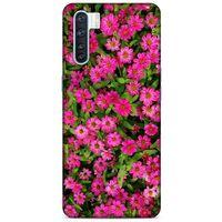 Lopard Oppo A91 Uyumlu Kılıf Bahar (40) Fit Silikon Kılıf Koyu Pembe