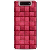 Samsung Galaxy A80 Kılıf Patchwork (29) Arka Koruma Kılıfı Pembe