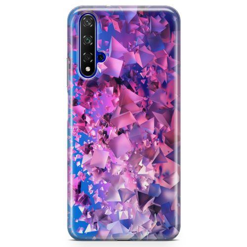 Honor View 20 Kılıf Mat Pırlanta Arka Kapak Koruma Desenli Full Koruyucu