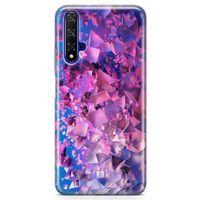 Honor View 20 Kılıf Mat Pırlanta Arka Kapak Koruma Desenli Full Koruyucu