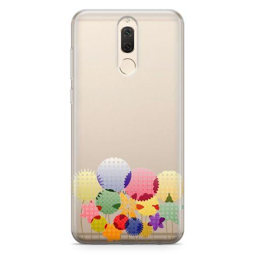 Huawei Nova 2i Kılıf Konfeti Yıldızlar Arka Kapak Koruma Desenli Full Koruyucu