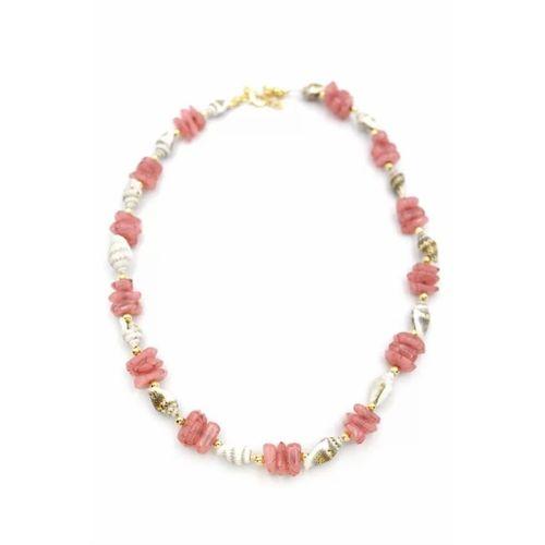 Deniz Kabuğu Kolye - Nar Çiçeği