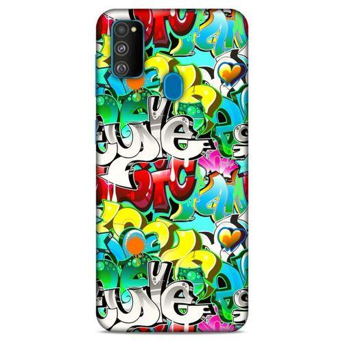 Graffitix (13) Desenli Silikon Kapak Samsung Galaxy M30s Kılıf