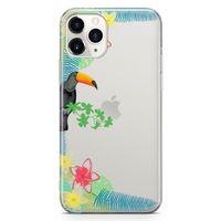 Apple iPhone 11 Pro Max Kılıf Tukan Kuşu Arka Kapak Koruma Desenli Full Koruyucu