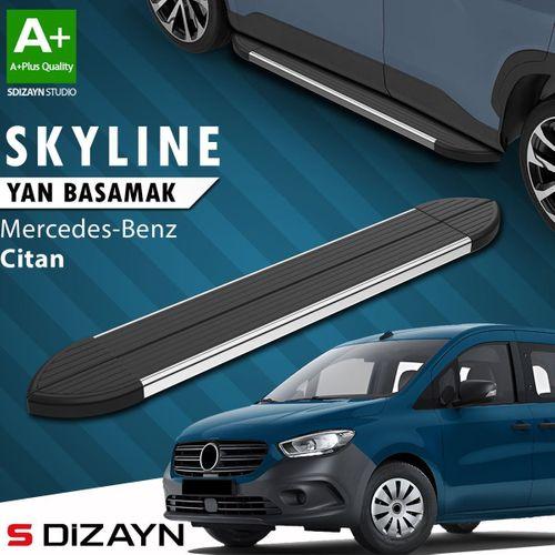S-Dizayn Mercedes Citan Skyline Krom Yan Basamak 193 Cm 2012-2021 A+ Kalite