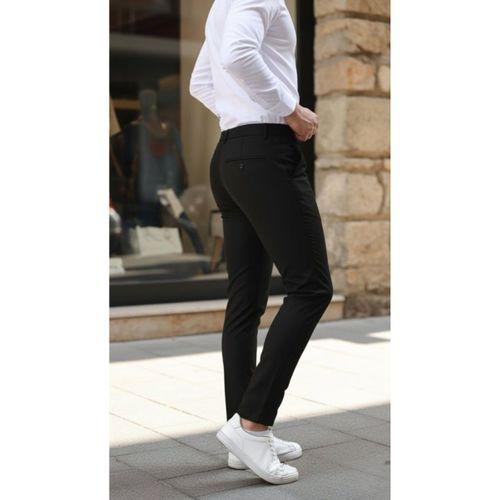Erkek Slim Fit Likralı Gabardin Pantolon