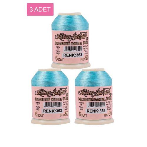 3 Adet Altınbaşak Oya ve Dantel İpi 20 gr - Royaleks - No: 363