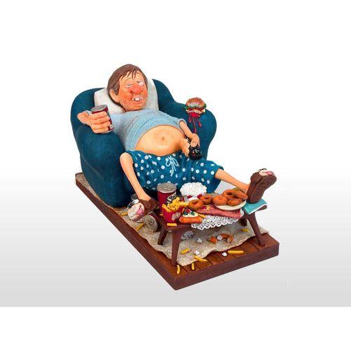 Forchino TV İzleyici Büyük-The Couch Potato-Sertifikalı Özel Koleksiyon-38*23*20 CM-FO85506