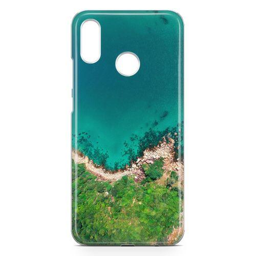 Huawei Nova 3e Kılıf Mavi Tur Arka Kapak Koruma Desenli Full Koruyucu