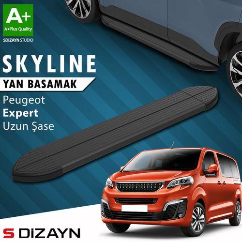 S-Dizayn Peugeot Expert 3 Uzun Şase Skyline Siyah Yan Basamak 243 Cm 2016 Üzeri A+ Kalite