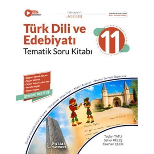 11. Sınıf Türk Dili ve Edebiyatı Joker Tematik Soru Kitabı Palme Yayınları