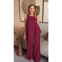 Asimetrik Bluz - Pantolon İkili Takım