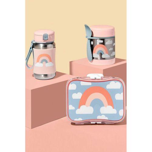 Skip Hop Pipetli Paslanmaz Çelik Suluk 350ml Gökkuşağı