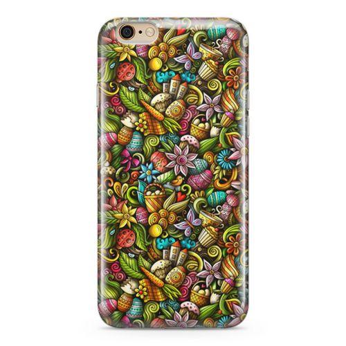 Apple iPhone 6 6s Kılıf Happy Doodle Arka Kapak Koruma Desenli Full Koruyucu