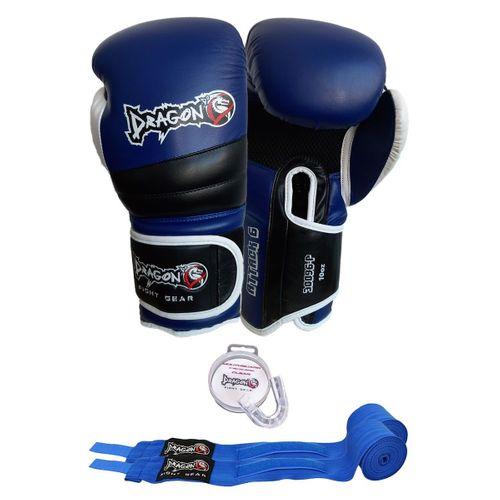 Dragon 6 Boks Eldiveni Kick Boks Muay Thai Eldiveni Bandaj Ve Dişlik 3'lü Set