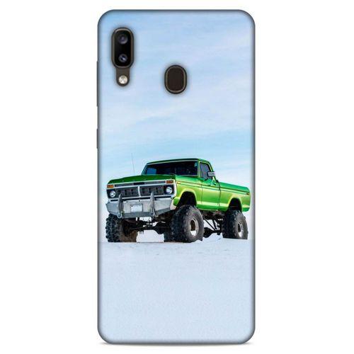 Lopard Samsung Galaxy A20 Uyumlu Kılıf PickUpX (33) Hybrid Kılıf Açık Yeşil