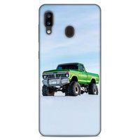 Lopard Samsung Galaxy A20 Uyumlu Kılıf PickUpX (33) Hybrid Kılıf Açık Yeşil