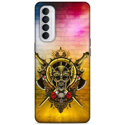 Lopard Oppo Reno 4 Pro Uyumlu Kılıf Tattoo's (38) Neo Hybrid Kılıf Kılıç Dövmesi