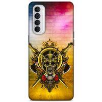 Lopard Oppo Reno 4 Pro Uyumlu Kılıf Tattoo's (38) Neo Hybrid Kılıf Kılıç Dövmesi