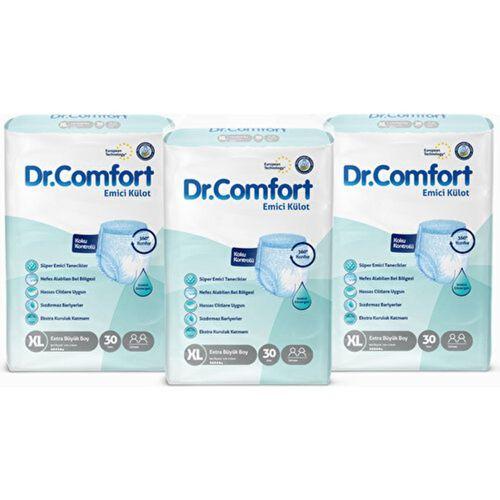 Dr.Comfort Yetişkin Emici Külot Ekstra Large 30'Lu 3 Paket 90 Adet