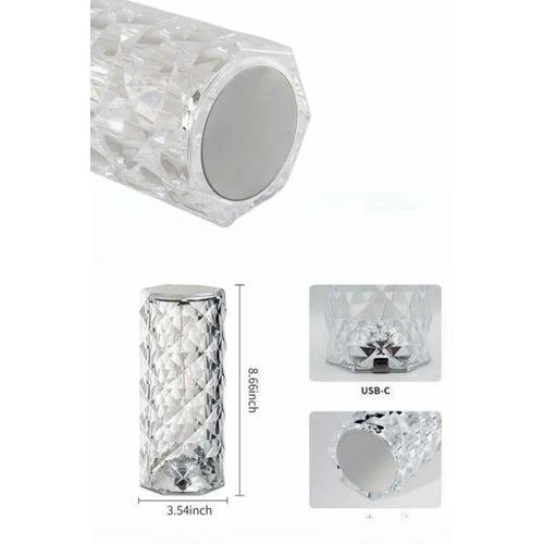 Yeni Nesil Modern Kristal Masa Ve Gece Lambası Dokunmatik Renk Değiştirebilen
