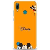 Huawei P Smart 2019 Kılıf HD Baskılı Kılıf - Turuncu Disney + Tam Ekran Koruyucu