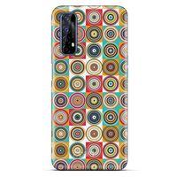 Oppo Realme 7 Kılıf Pastel Renkler (44) Tough Armor Kılıf Karışık Renkli