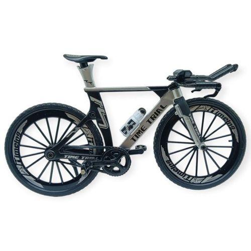 Model Araçlar -1/10 Metal Yarış Bisikleti 18 cm - Gri