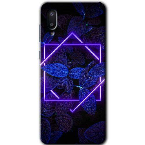 MRCİLETİSİM Samsung Galaxy A02 Kılıf Baskılı Kapak - Mekanik Yaprak 5 +Tam Kaplayan Mat Seramik